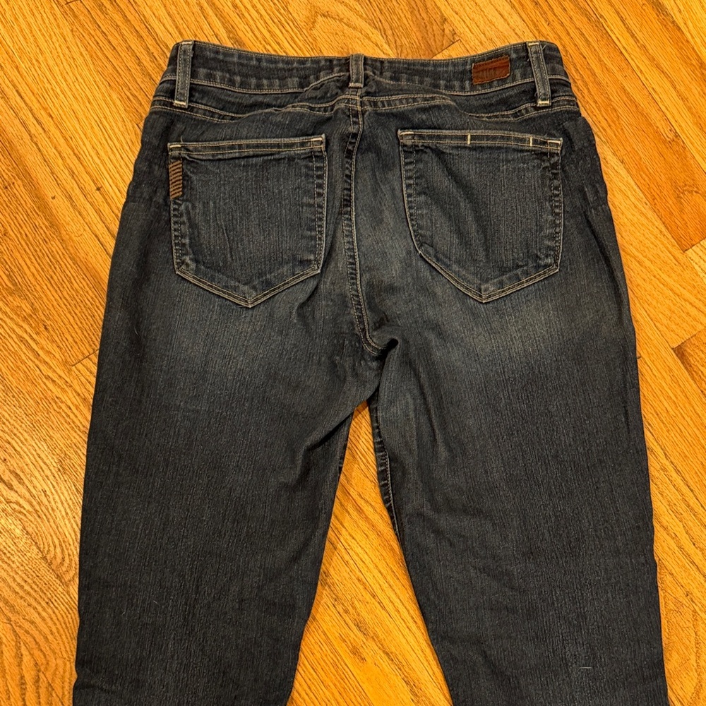 PAIGE Women's Dark Wash Skinny Jeans - Picture 10 of 11